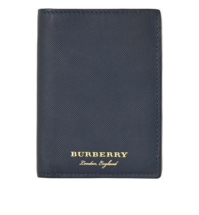 Burberry Bifold Wallet, &pound;190, Accessories, Blue, Leather, Front view
